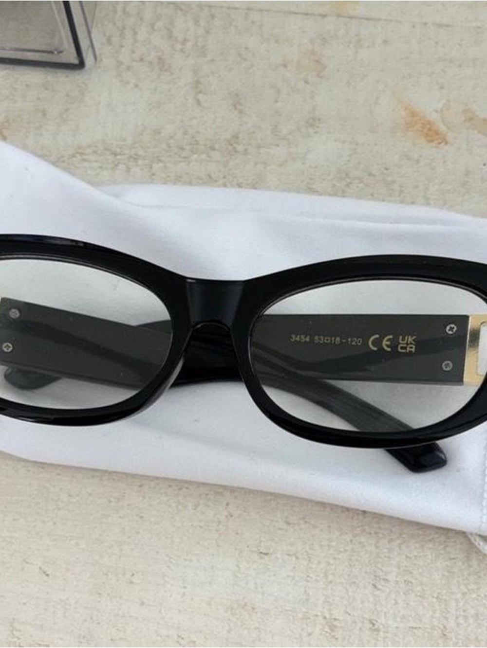 Women's Black Oval Glasses